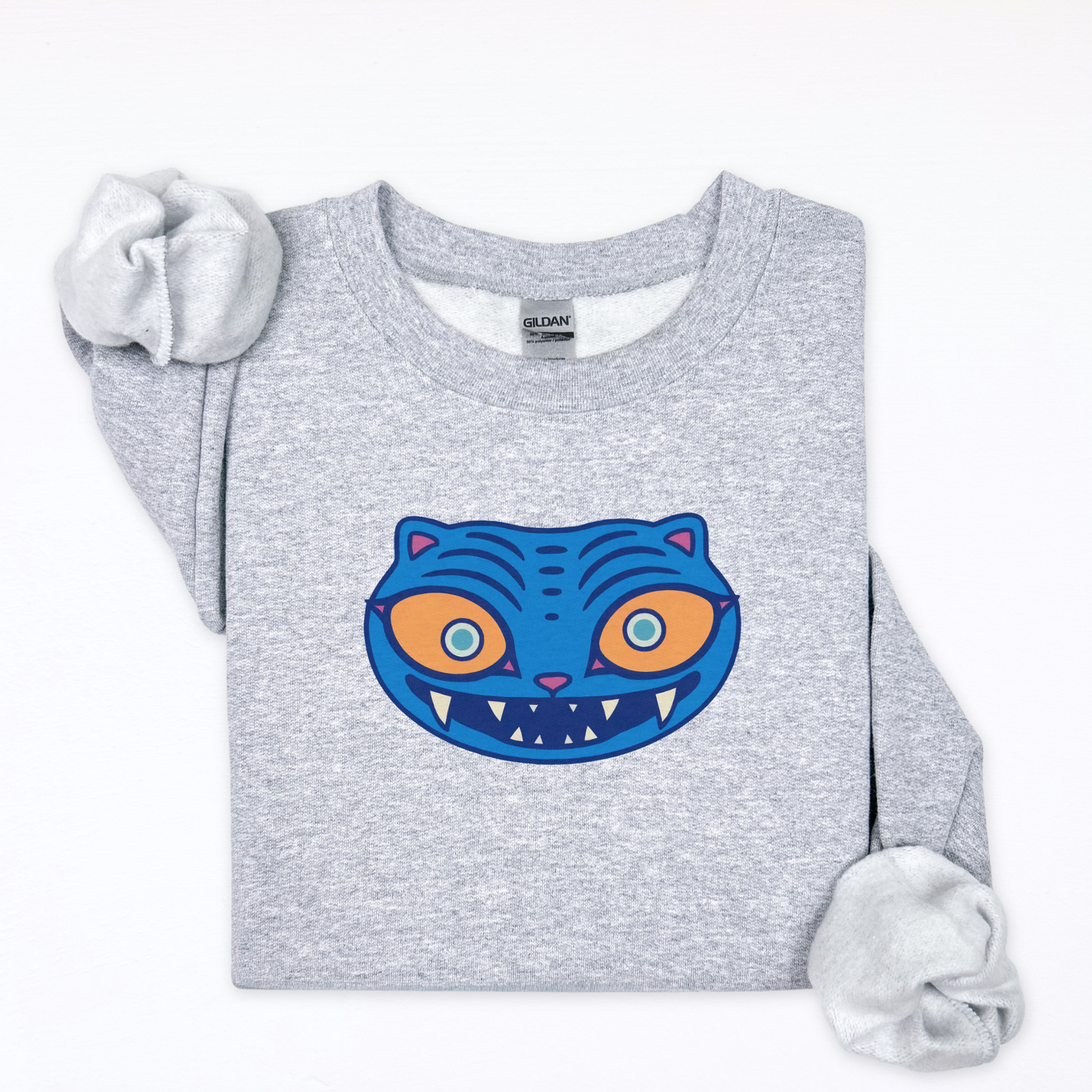 Derpy - Demon Hunter Blue Tiger - K-Pop Crewneck