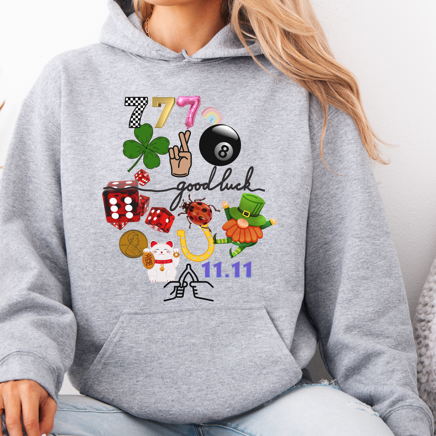 Lucky Duck Hoodie – Catch a Little Luck (Multiple Colors)