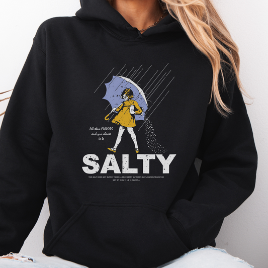 Salty - Black Crewneck or Hoodie