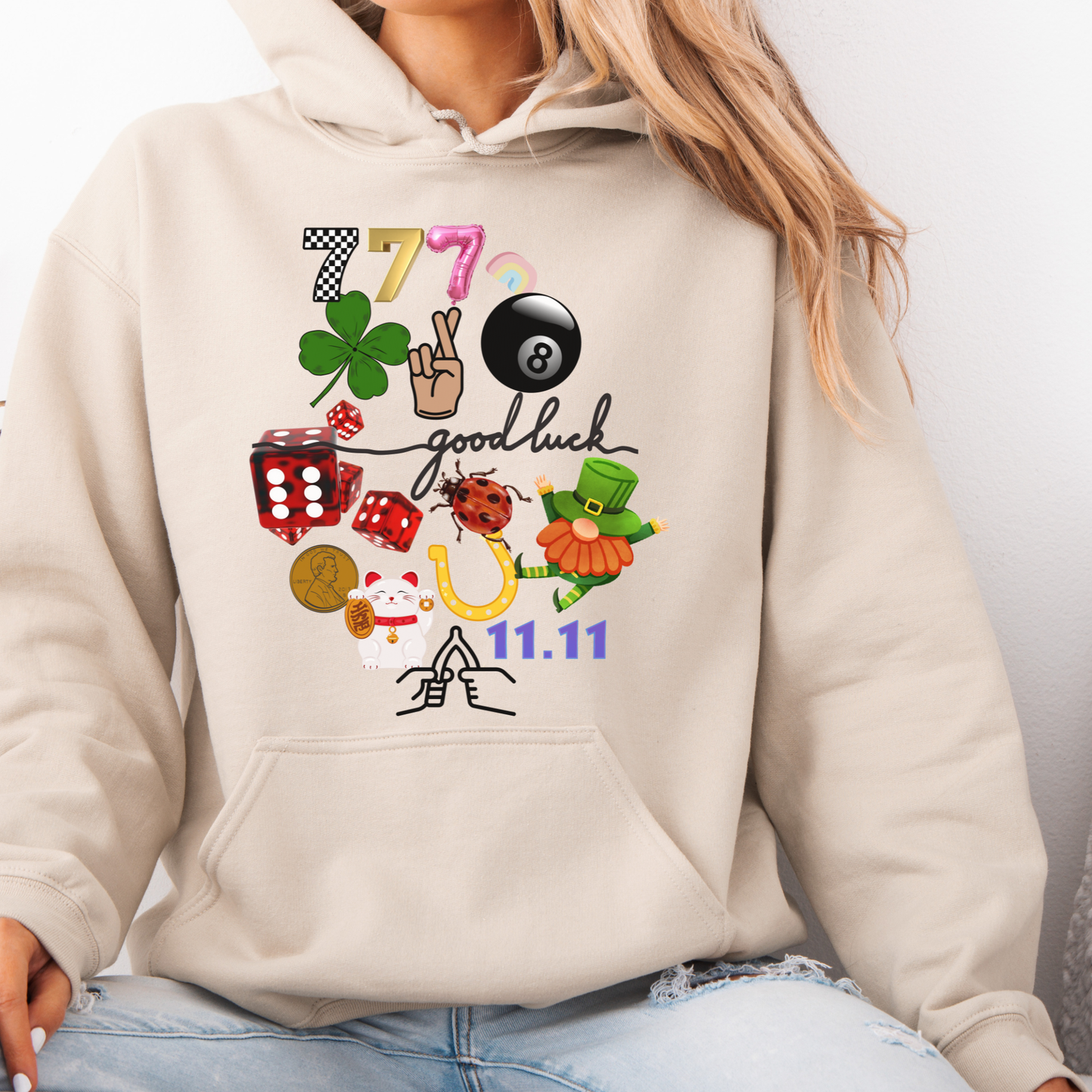 Lucky Duck Hoodie – Catch a Little Luck (Multiple Colors)
