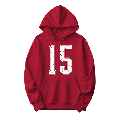 Varsity Custom Number Sweatshirt Hoodie: Personalized Game Day