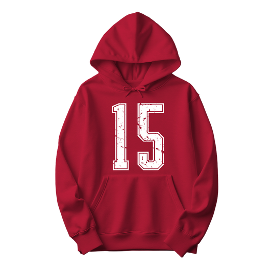 Varsity Custom Number Sweatshirt Hoodie: Personalized Game Day