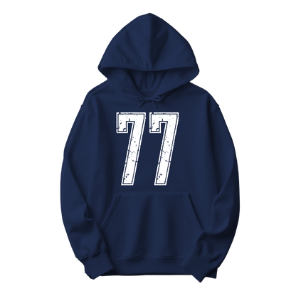 Varsity Custom Number Sweatshirt Hoodie: Personalized Game Day