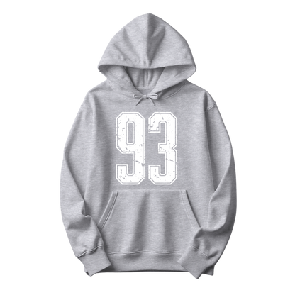 Varsity Custom Number Sweatshirt Hoodie: Personalized Game Day