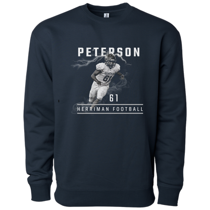 Herriman High School Custom Football Hoodie & Crewneck Black & White Image