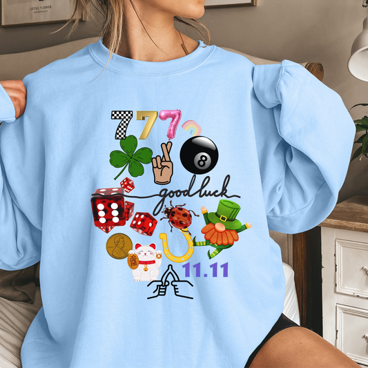 Lucky Duck Crewneck – Catch a Little Luck (Multiple Colors)