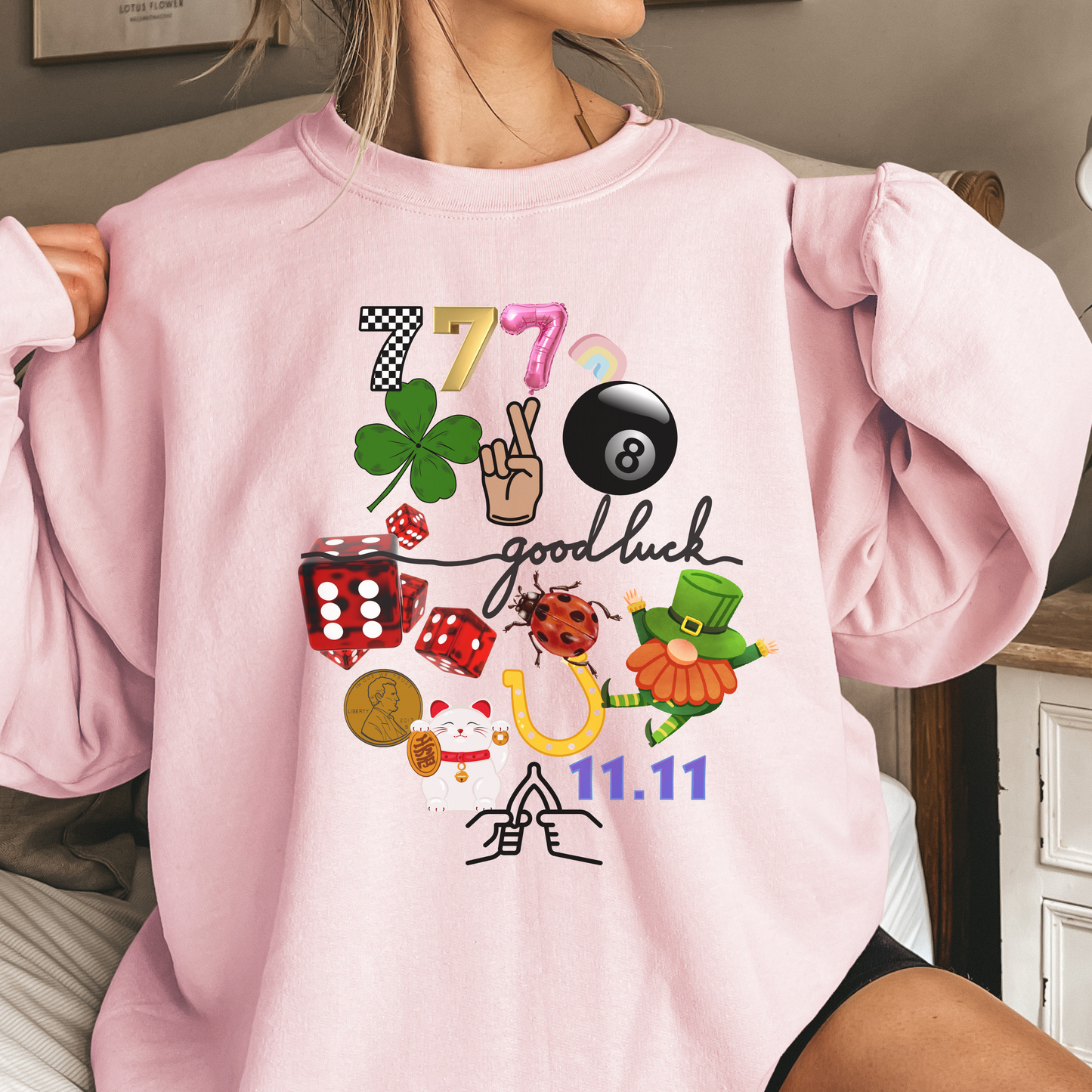 Lucky Duck Crewneck – Catch a Little Luck (Multiple Colors)