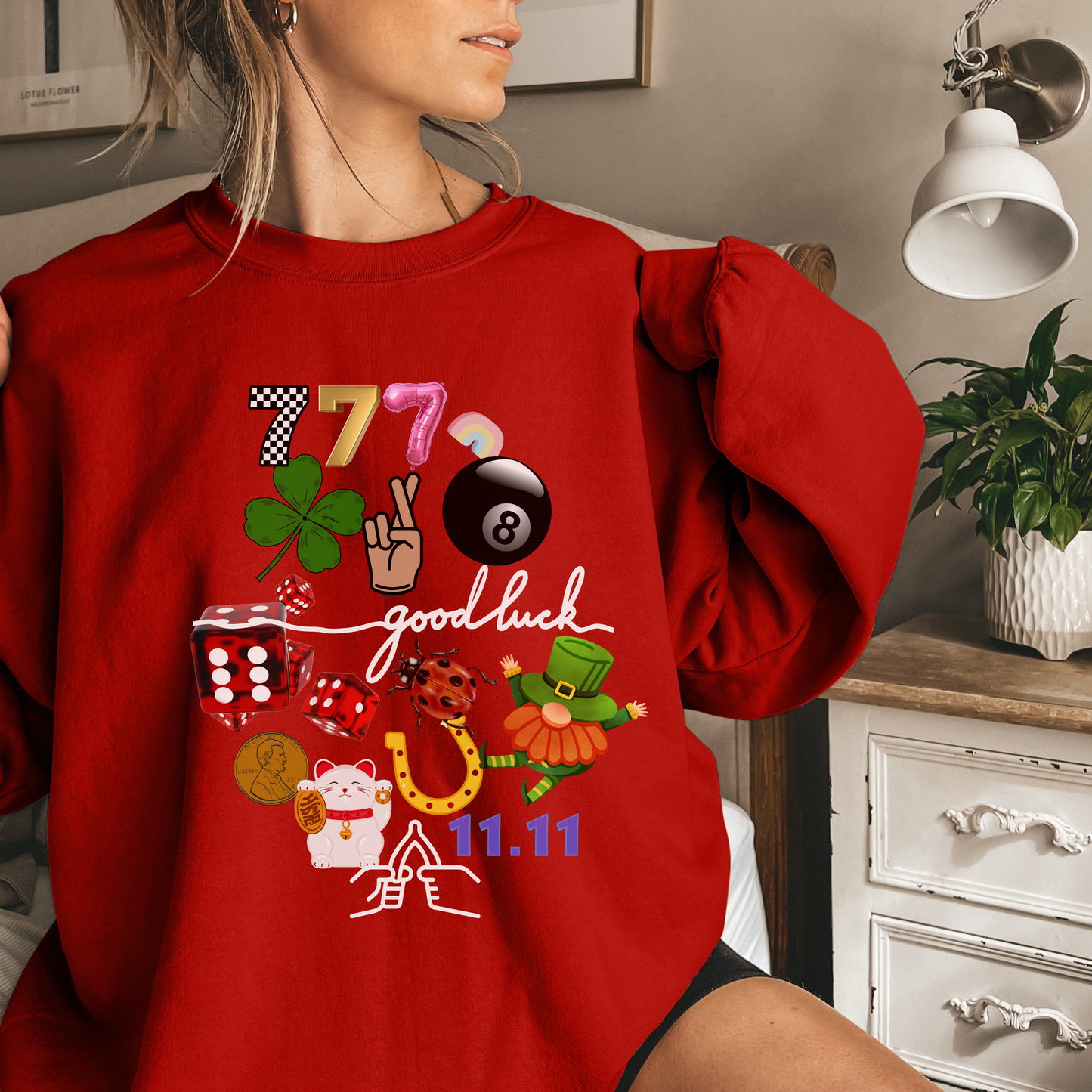 Lucky Duck Crewneck – Catch a Little Luck (Multiple Colors)