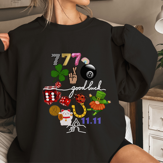 Lucky Duck Crewneck – Catch a Little Luck (Multiple Colors)