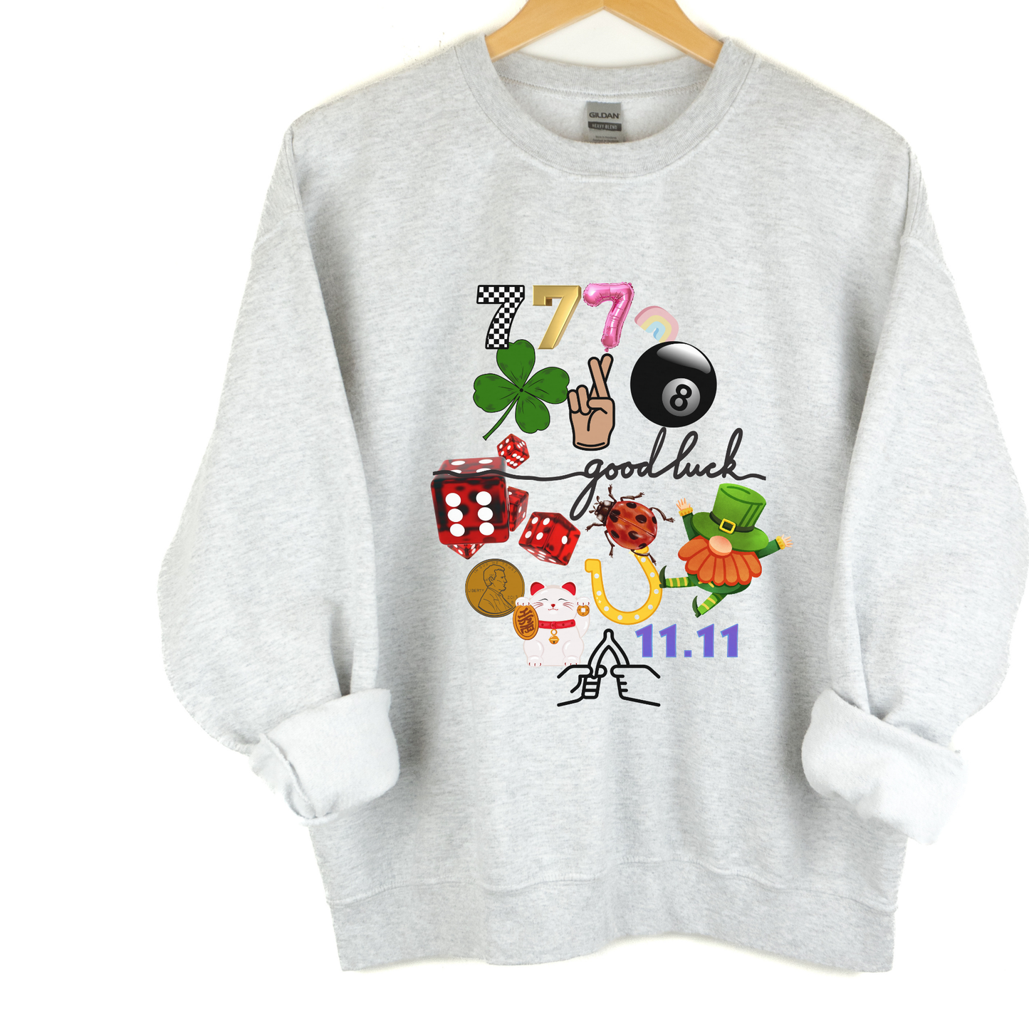 Lucky Duck Crewneck – Catch a Little Luck (Multiple Colors)