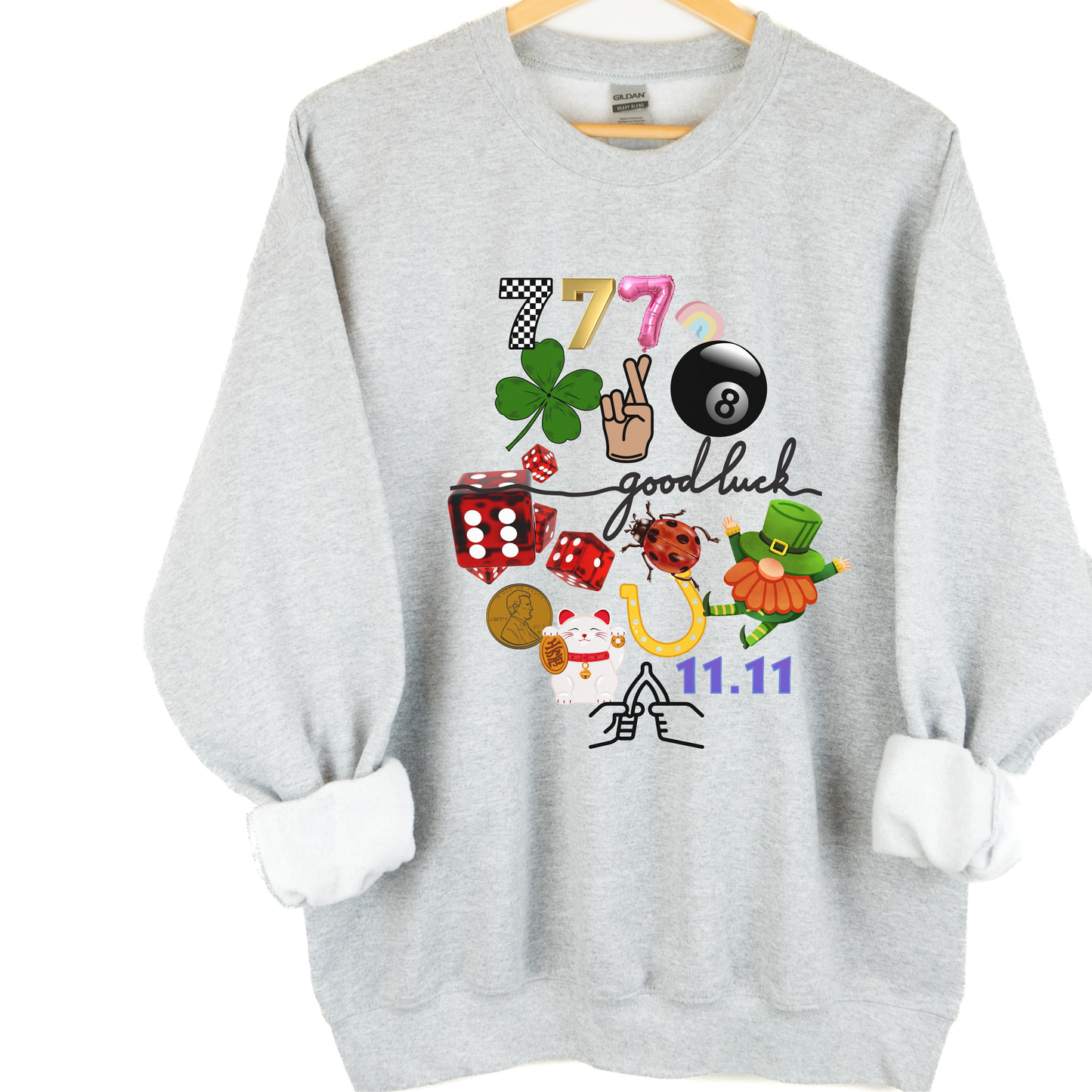Lucky Duck Crewneck – Catch a Little Luck (Multiple Colors)