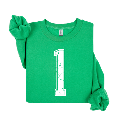 Varsity Custom Number Sweatshirt Crewneck: Personalized Game Day