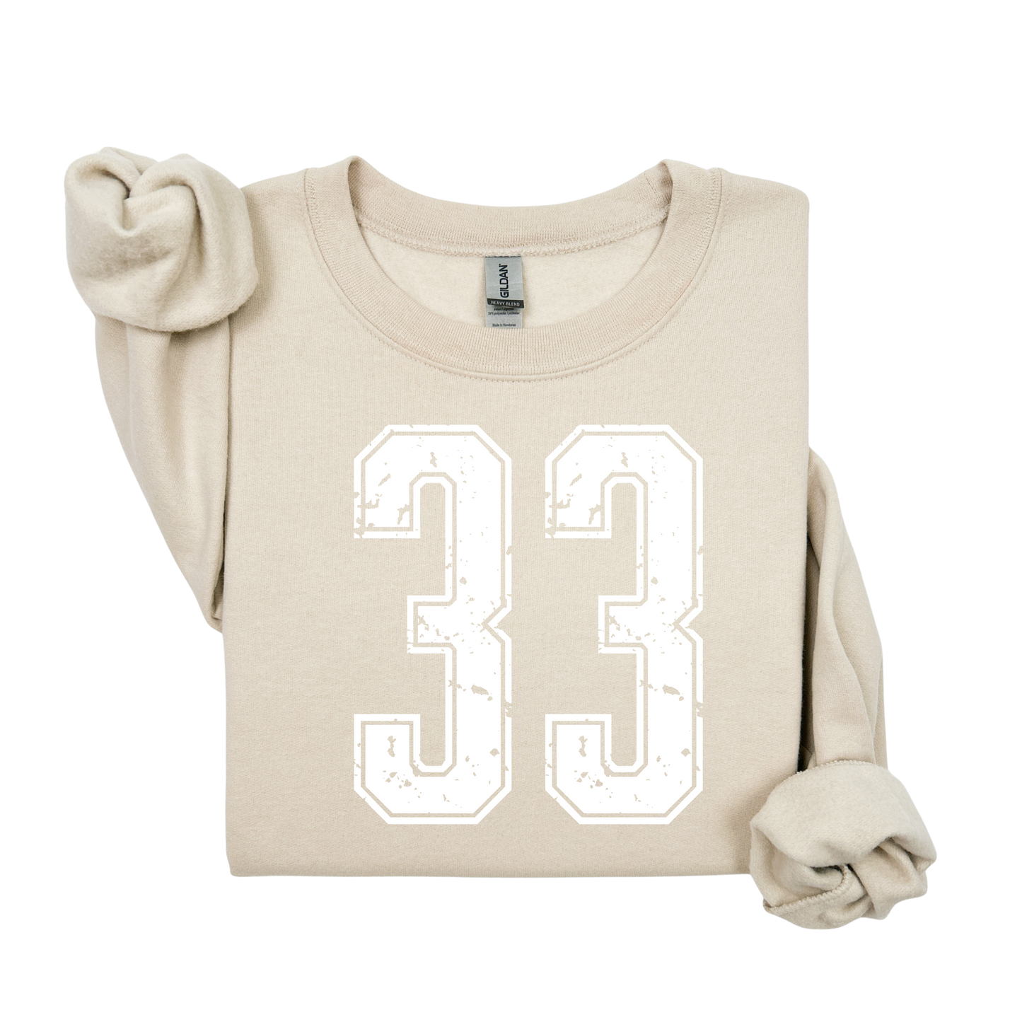 Varsity Custom Number Sweatshirt Crewneck: Personalized Game Day