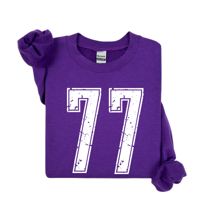 Varsity Custom Number Sweatshirt Crewneck: Personalized Game Day