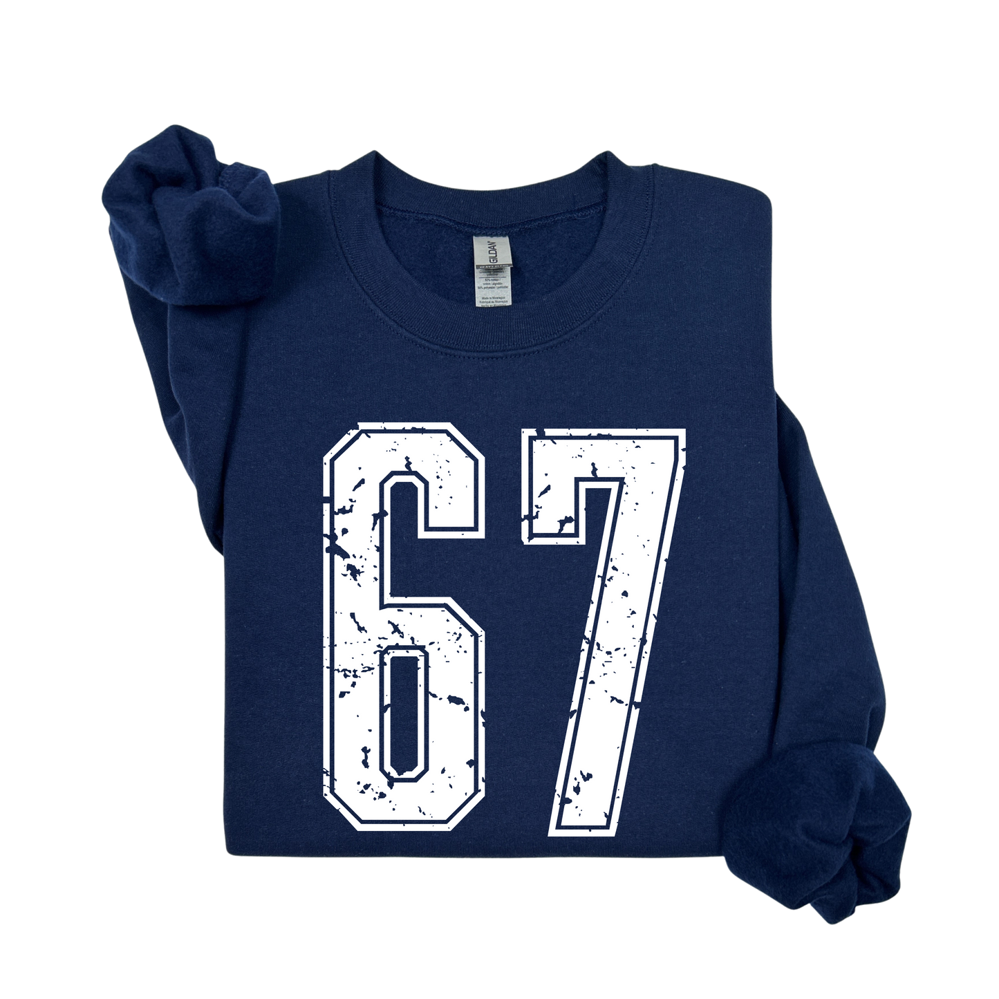 Varsity Custom Number Sweatshirt Crewneck: Personalized Game Day