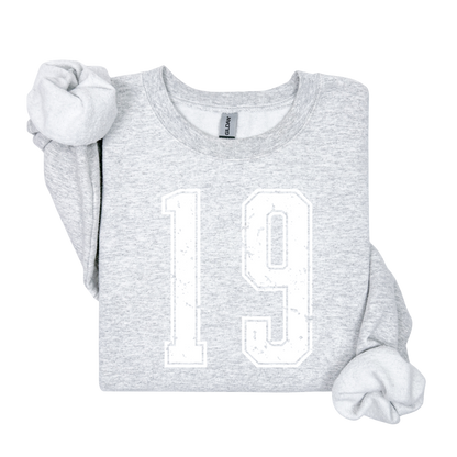 Varsity Custom Number Sweatshirt Crewneck: Personalized Game Day