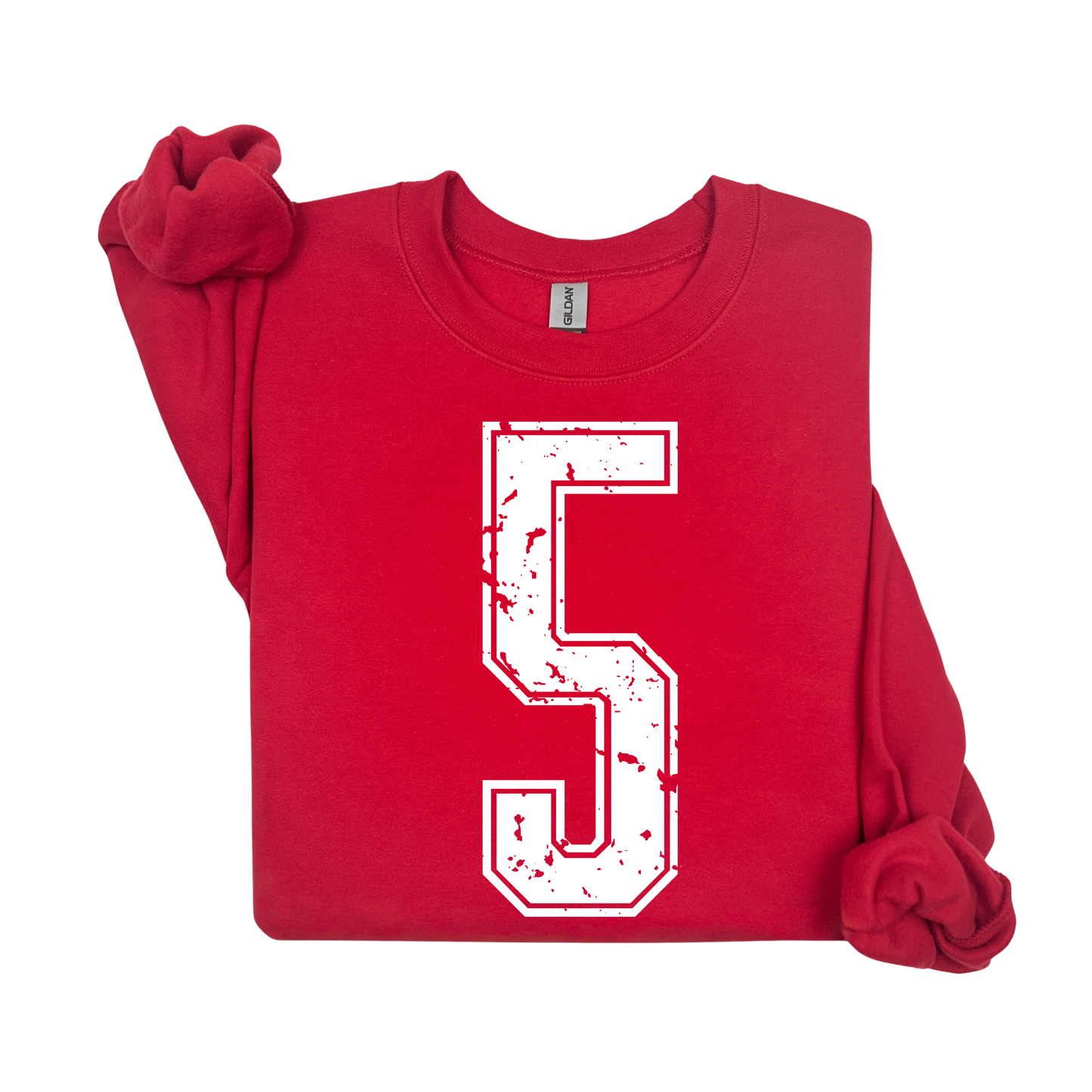 Varsity Custom Number Sweatshirt Crewneck: Personalized Game Day
