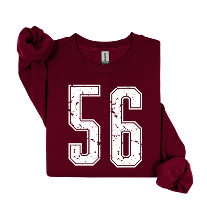 Varsity Custom Number Sweatshirt Crewneck: Personalized Game Day