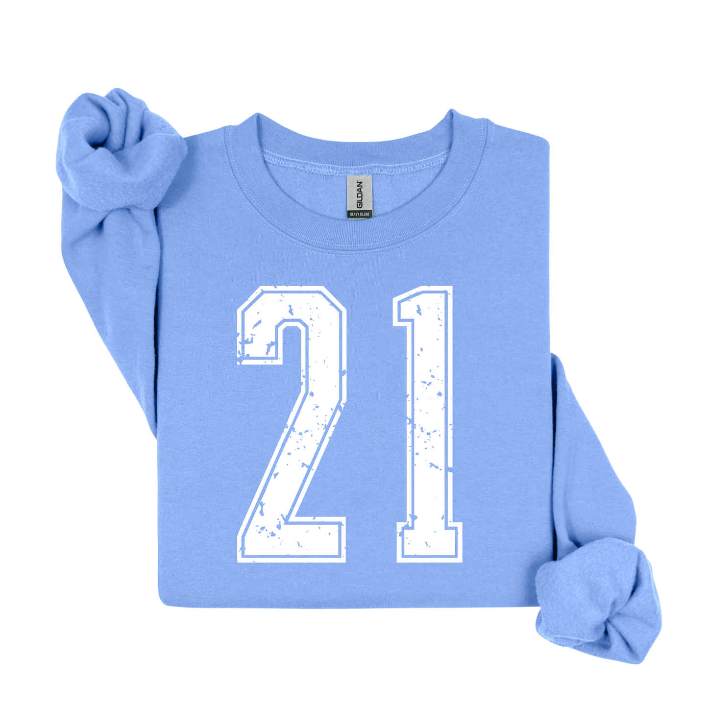 Varsity Custom Number Sweatshirt Crewneck: Personalized Game Day