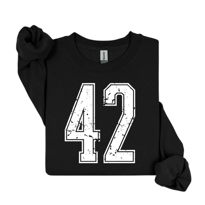 Varsity Custom Number Sweatshirt Crewneck: Personalized Game Day
