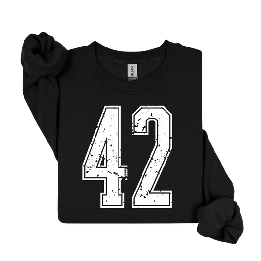 Varsity Custom Number Sweatshirt Crewneck: Personalized Game Day