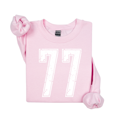 Varsity Custom Number Sweatshirt Crewneck: Personalized Game Day