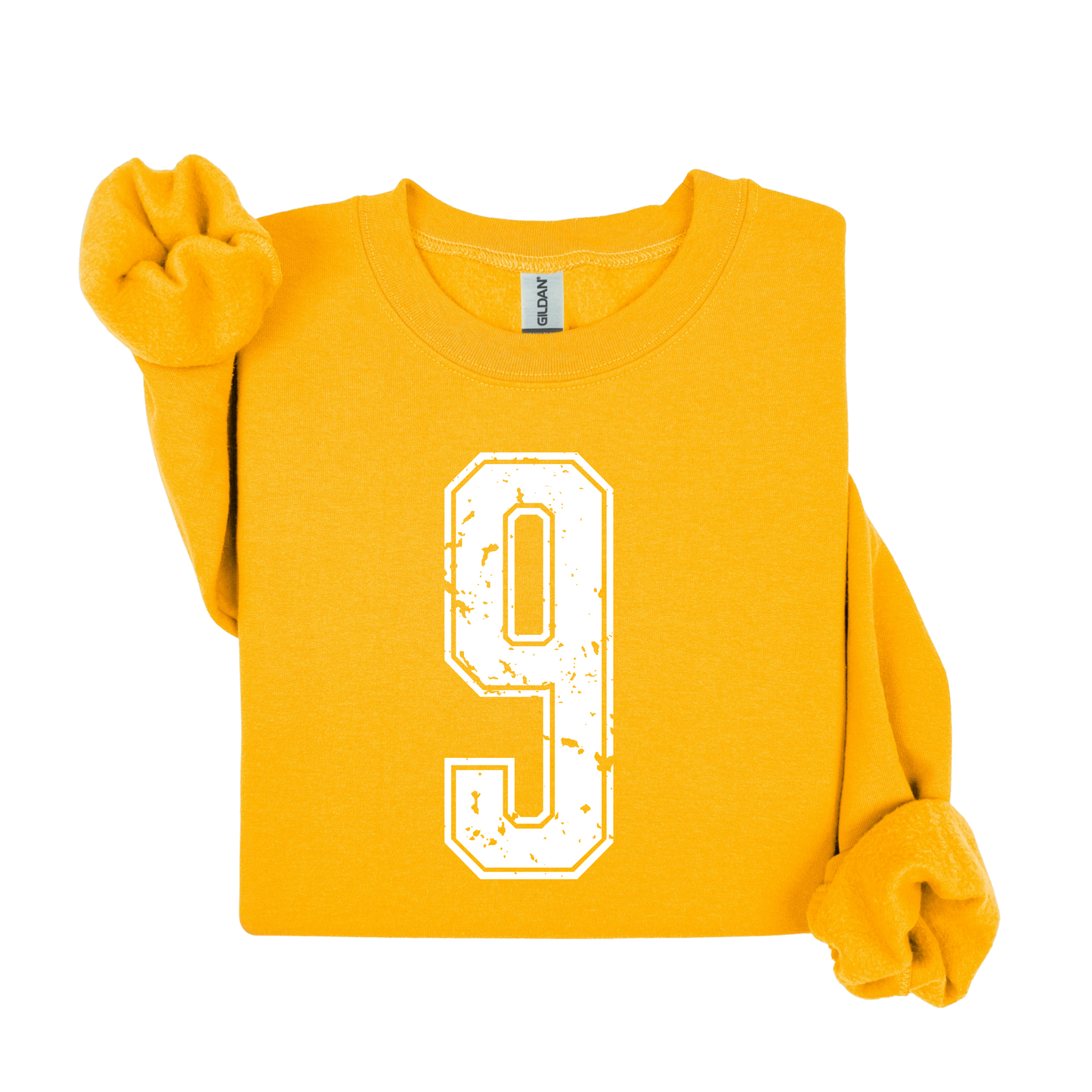 Varsity Custom Number Sweatshirt Crewneck: Personalized Game Day