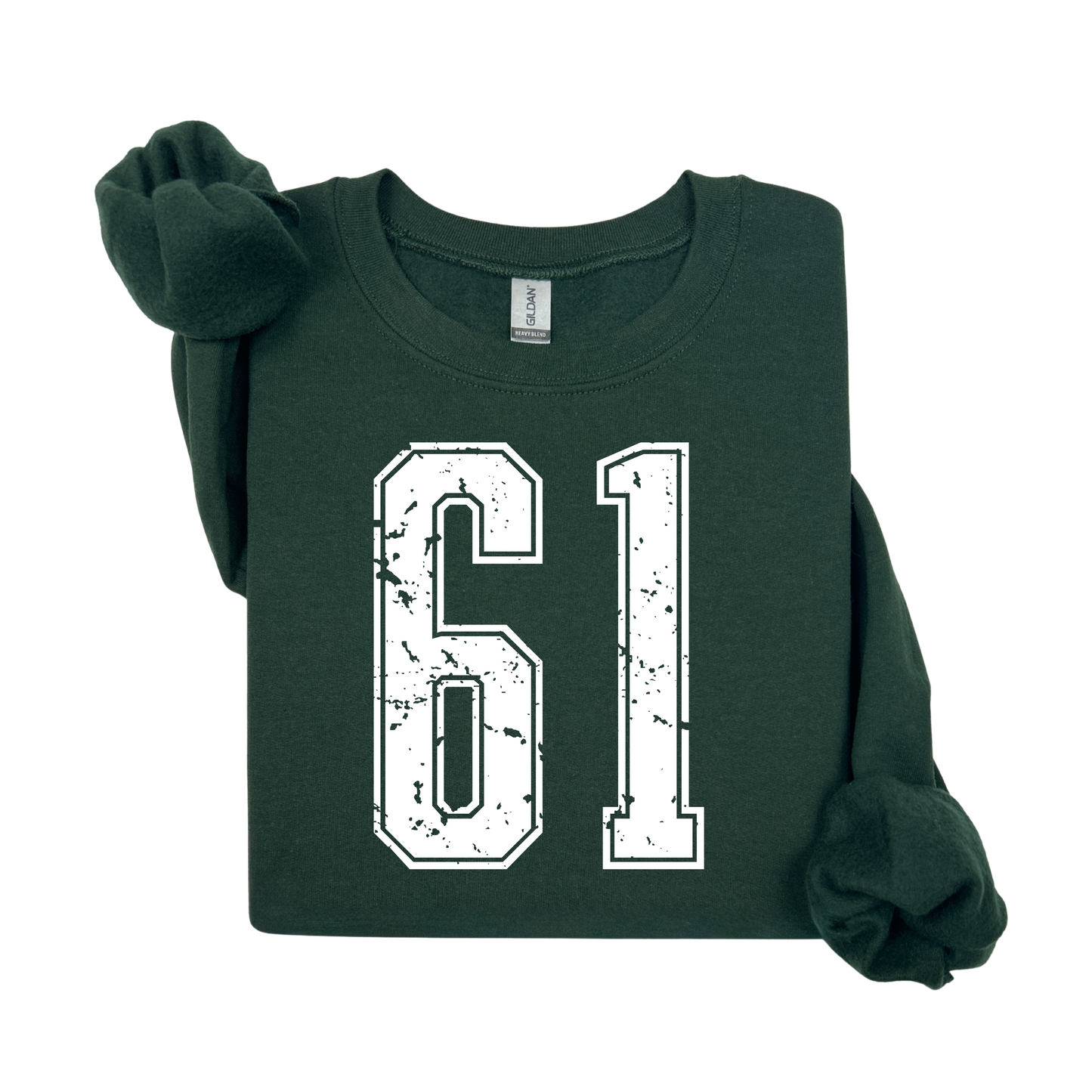 Varsity Custom Number Sweatshirt Crewneck: Personalized Game Day