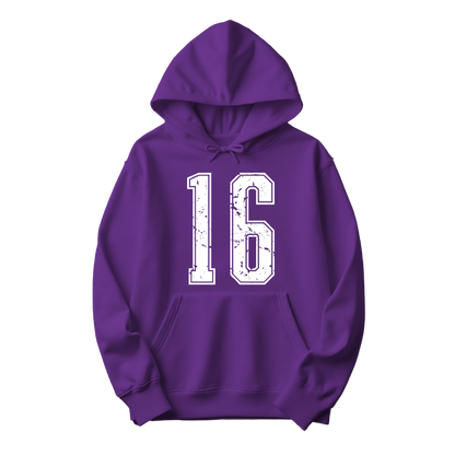Varsity Custom Number Sweatshirt Hoodie: Personalized Game Day